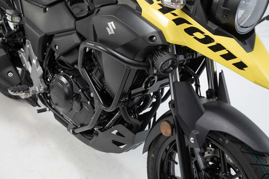 SW-MOTECH Protecciones laterales de motor Negro. Suzuki V-Strom 250 (18-21).