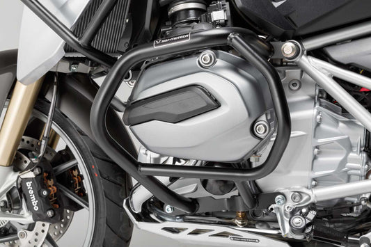 SW-MOTECH Protecciones laterales de motor Negro. BMW R 1200 GS LC (12-18) / Rallye (16-18).
