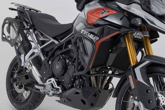 SW-MOTECH Protecciones laterales de motor Negro. Modelos Triumph Tiger 900 Tiger 850 Sp.