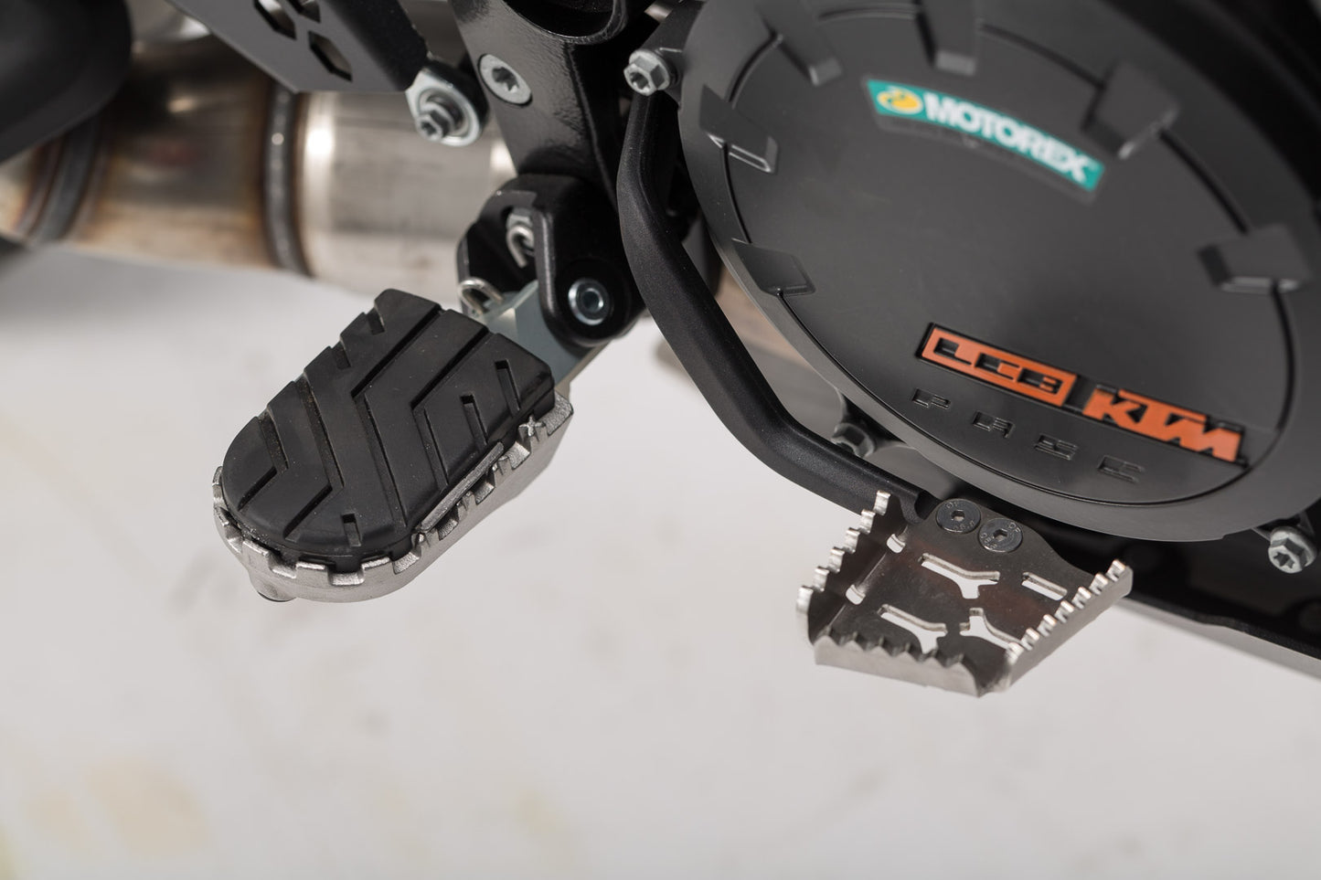 SW-MOTECH Ampliación de pedal de freno Plateado. KTM modelos.