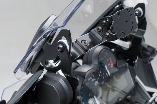 SW-MOTECH Refuerzo parabrisas Negro. BMW R 1200 GS (12-) R 1250 GS (18-).