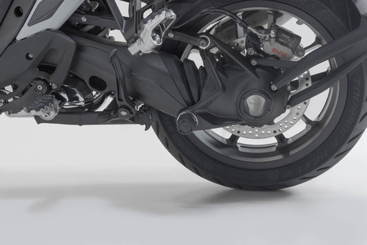 SW-MOTECH Kits de topes anticaídas para el eje trasero Negro. Modelos BMW con monobasculante en la parte.