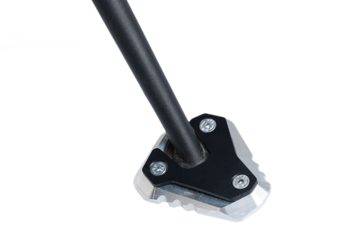 SW-MOTECH Extension para caballete lateral Negro/plateado. Modelos Kawasaki (11-).