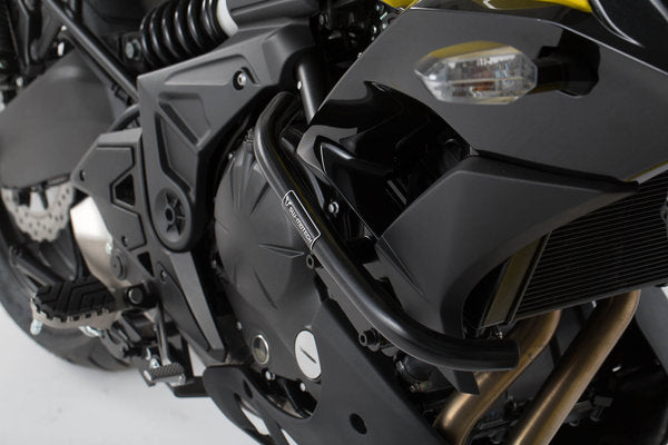 Protecciones laterales de motor. Negro. Kawasaki Versys 650 (15-).