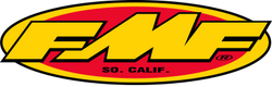 Logotipo de FMF en amarillo y rojo.