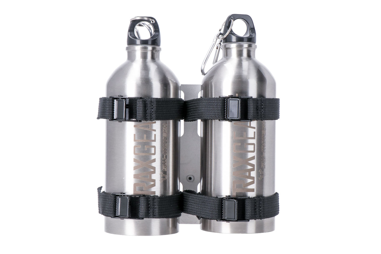 SW-MOTECH TRAX Kit de botella 2 Plateado. 2 botellas de acero inoxidable 0.6 l.