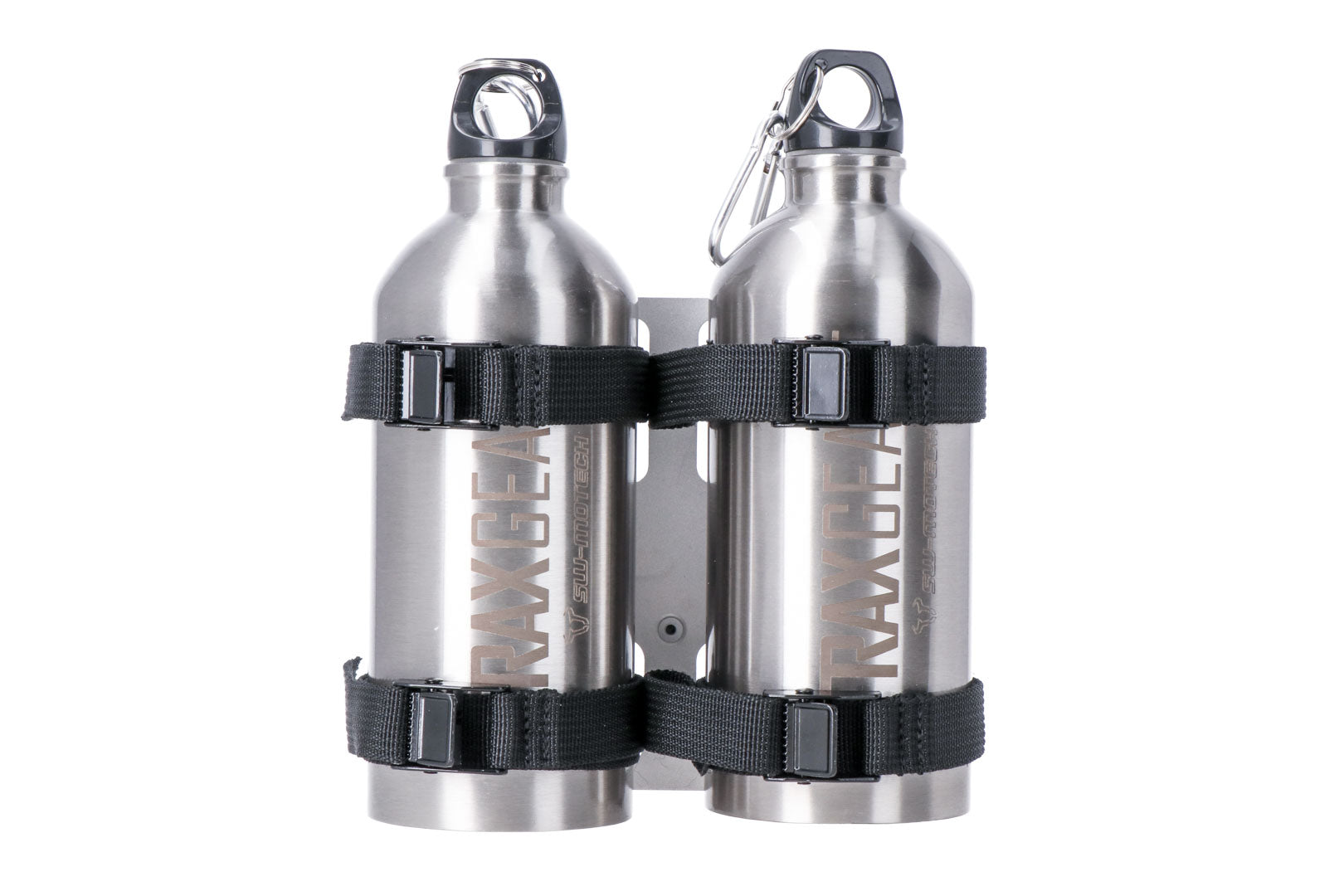 SW-MOTECH TRAX Kit de botella 2 Plateado. 2 botellas de acero inoxidable 0.6 l.