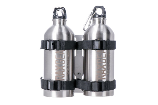 SW-MOTECH TRAX Kit de botella 2 Plateado. 2 botellas de acero inoxidable 0.6 l.
