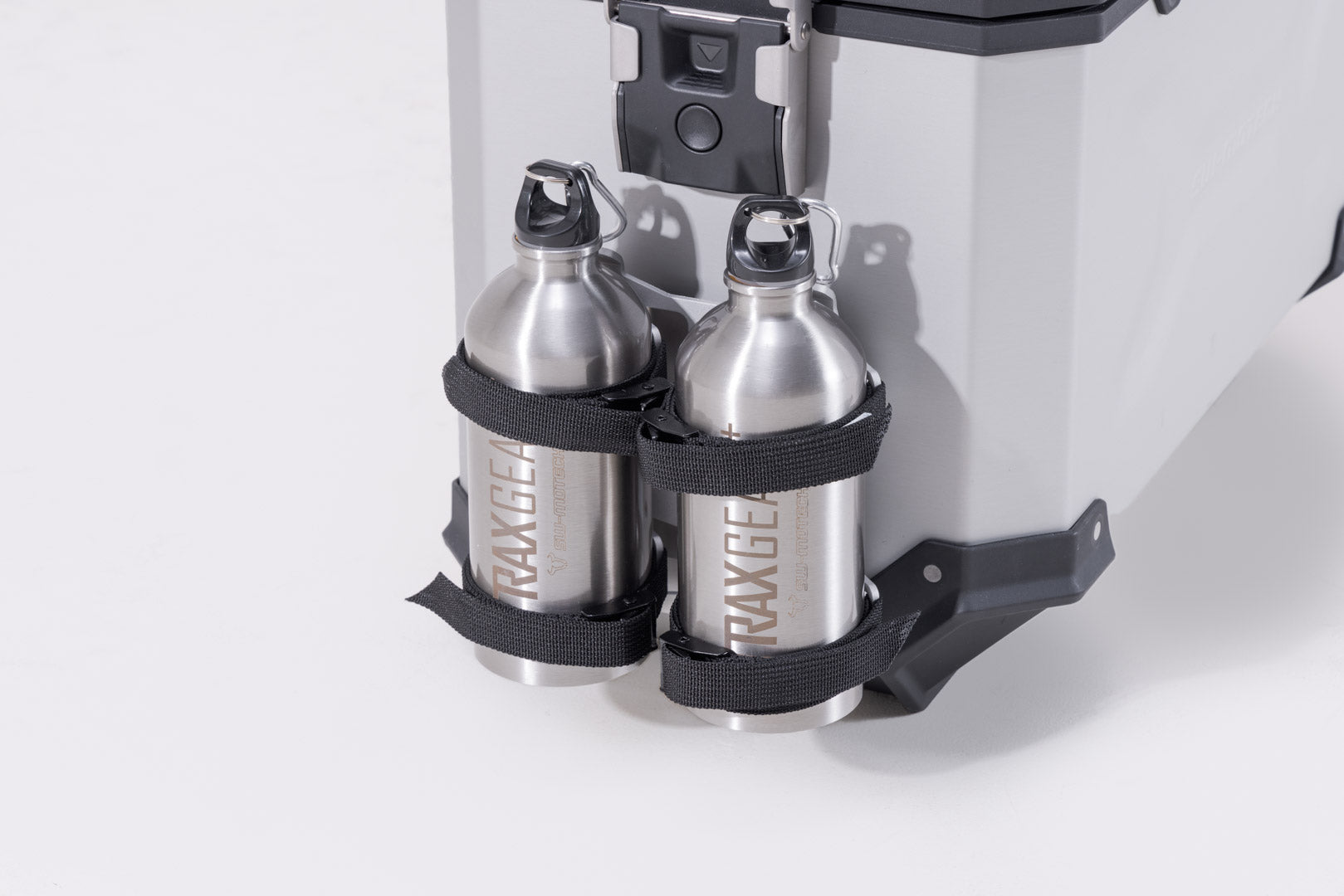 SW-MOTECH TRAX Kit de botella 2 Plateado. 2 botellas de acero inoxidable 0.6 l.