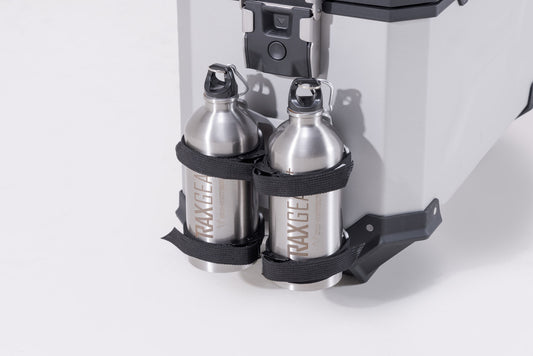 SW-MOTECH TRAX Kit de botella 2 Plateado. 2 botellas de acero inoxidable 0.6 l.