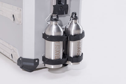 SW-MOTECH TRAX Kit de botella 2 Plateado. 2 botellas de acero inoxidable 0.6 l.