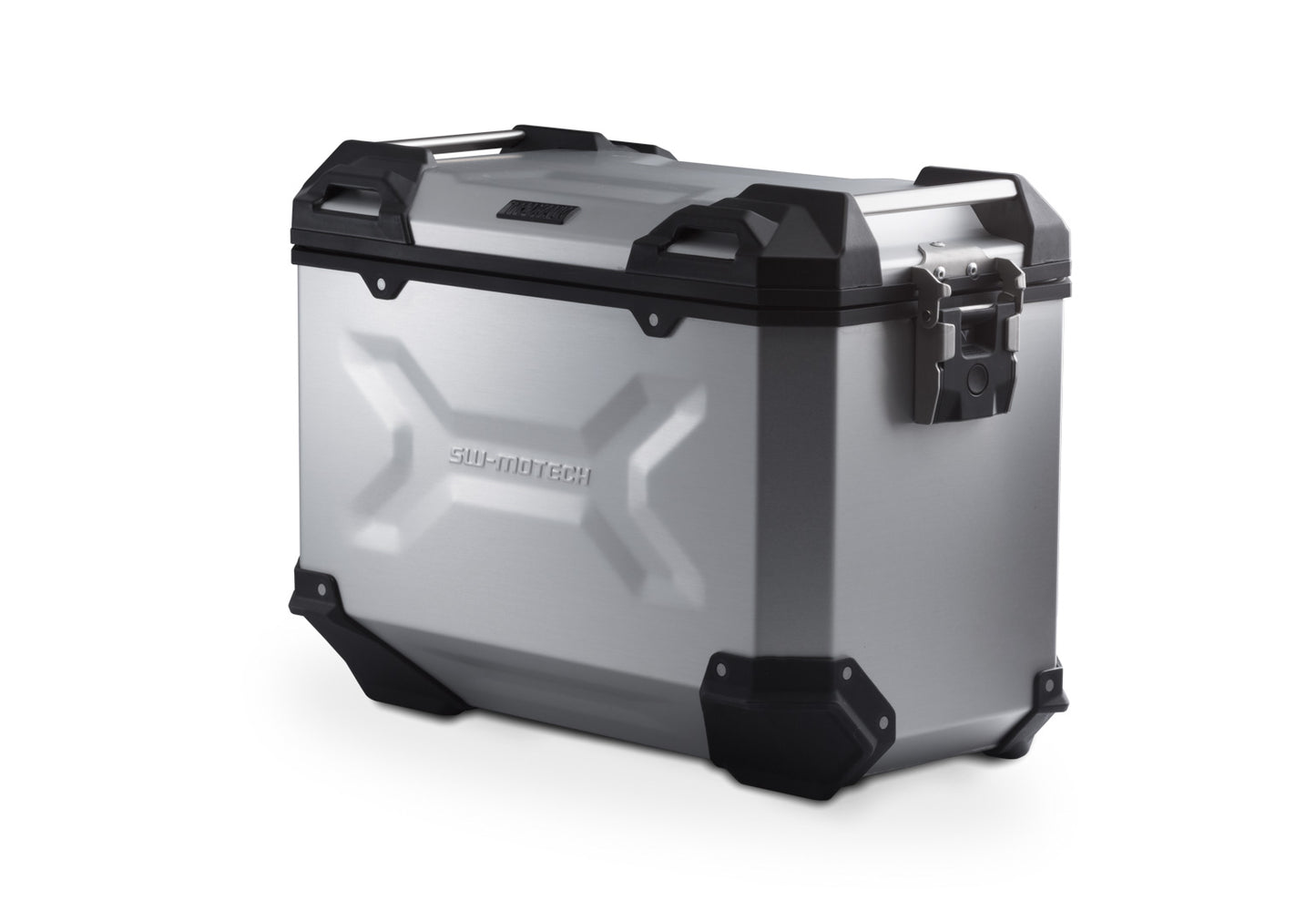 SW-MOTECH Maleta de aluminio TRAX ADV L 45 l. Derecho. Plateado.