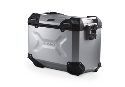 SW-MOTECH Maleta de aluminio TRAX ADV L 45 l. Derecho. Plateado.