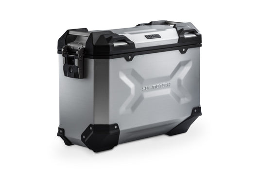 SW-MOTECH Maleta de aluminio TRAX ADV M 37 l. Izquierda. Plateado.