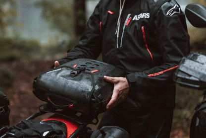 SW-MOTECH SysBag WP M con placa adaptadora a la izquierda 17-23l. Impermeable. Para soportes laterales.