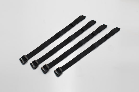 SW-MOTECH Juego de correas para SysBag Negro. 4 correas de fijación.