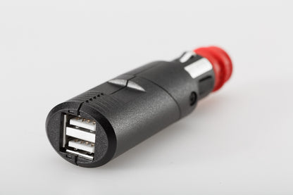 SW-MOTECH Conector universal con doble puerto USB Carcasa doblegable. 2 x 2.100 mA. 12 - 24 V.