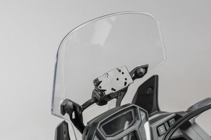 SW-MOTECH Soporte de GPS QUICK-LOCK para barra cruzada Negro. Amortiguador.