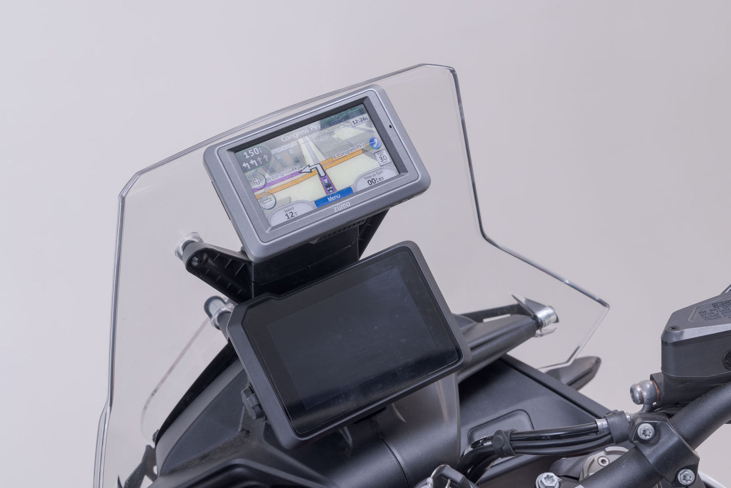 SW-MOTECH Soporte GPS en salpicadero Negro. KTM 890 Adv (22-).
