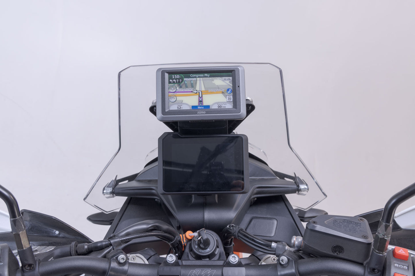 SW-MOTECH Soporte GPS en salpicadero Negro. KTM 890 Adv (22-).
