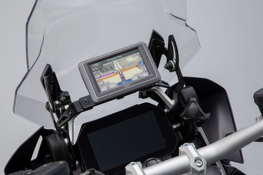 SW-MOTECH Soporte GPS para salpicadero Negro. BMW R 1200 GS (12-18) R 1250 GS (18-).