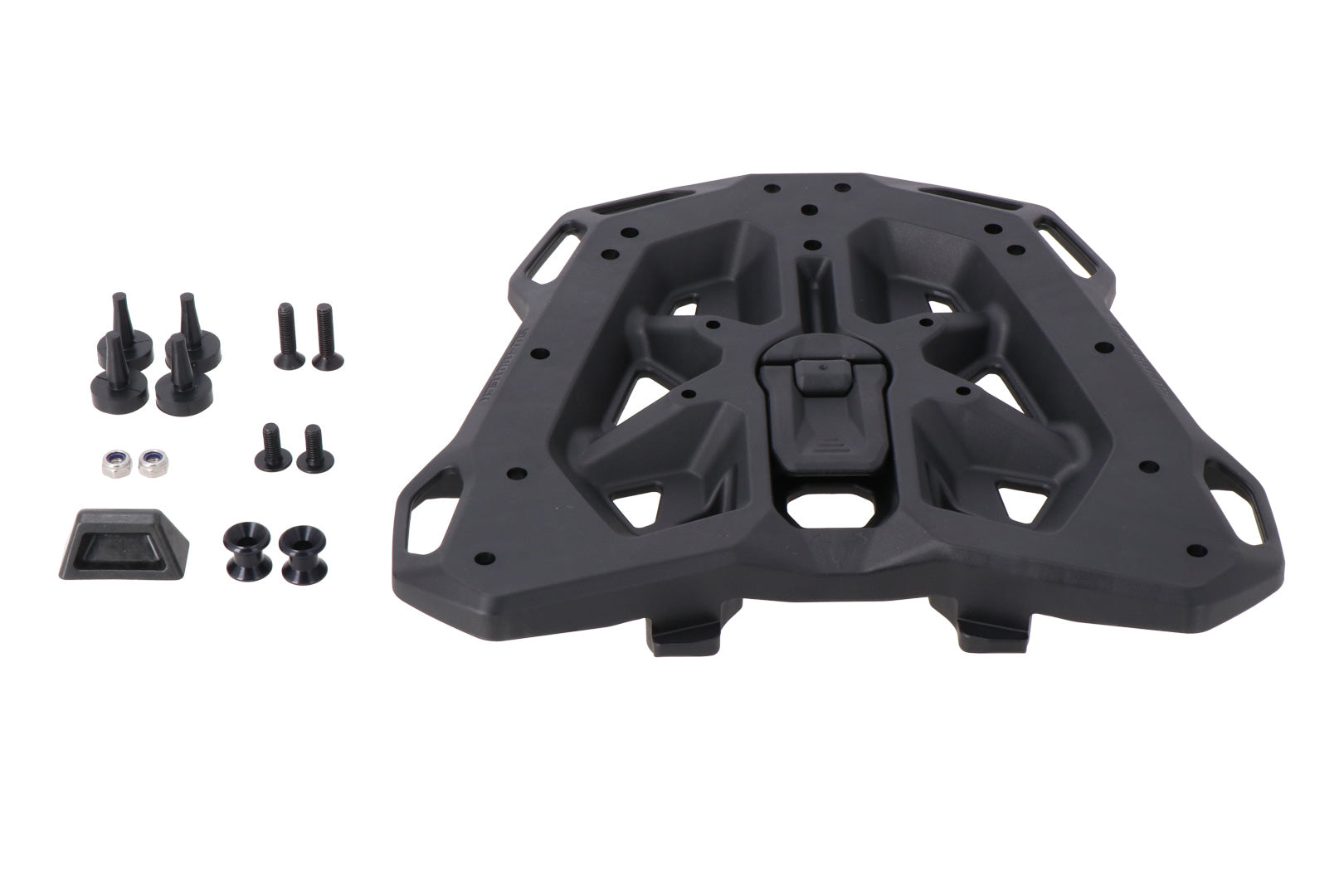 SW-MOTECH Placa adaptadora para portaequipajes STREET-RACK Negro. Para montaje del DUSC.