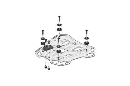 SW-MOTECH Portaequipaje ADVENTURE-RACK Negro. Triumph Tiger 900 (19-) / 1200 (22-).