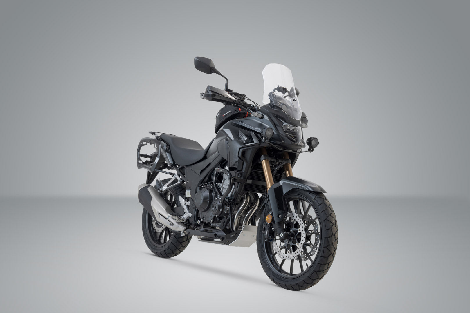 SW-MOTECH Soporte lateral PRO Negro. Honda CB500X CB500F CBR500R NX500.