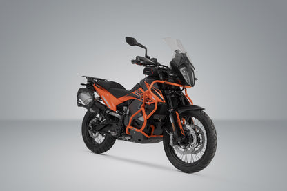 SW-MOTECH Soporte lateral PRO Negro. KTM 790 Adv/ R 890 Adv/ R 890 SM T.