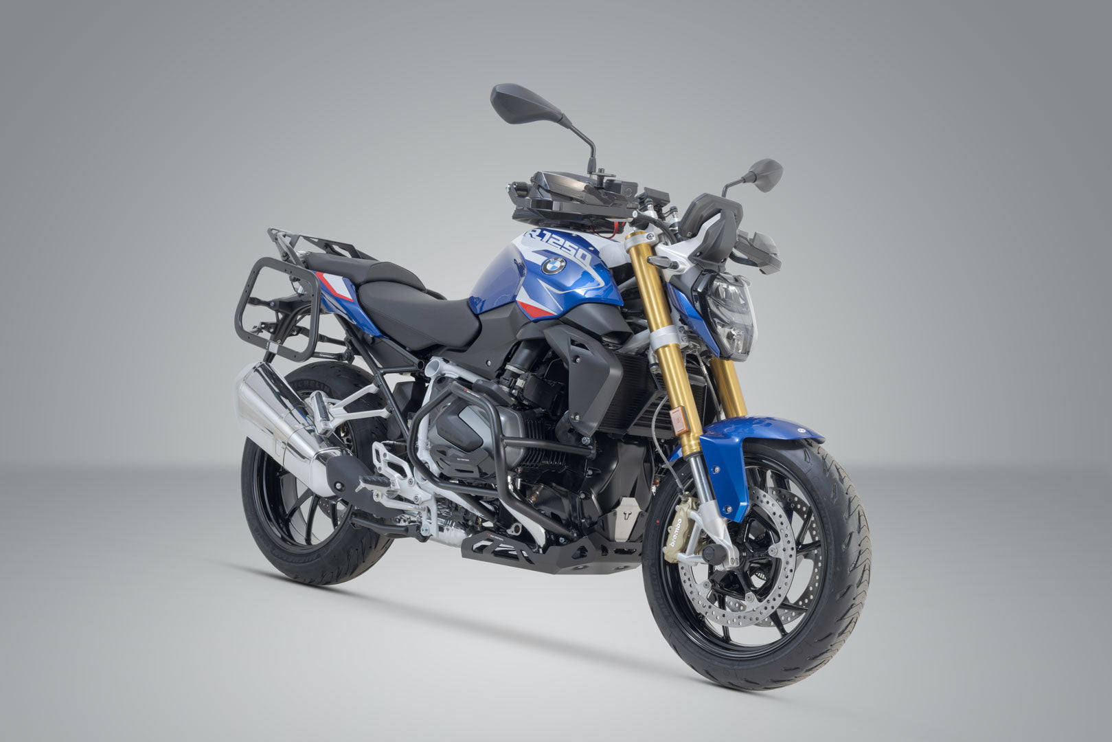 SW-MOTECH Soportes laterales EVO Negro. BMW R 1200 R/RS (14-18) R 1250 R/RS (18-).