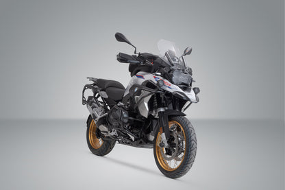 SW-MOTECH Soporte lateral PRO Negro. BMW R1200GS (12-18) R1250GS (18-).