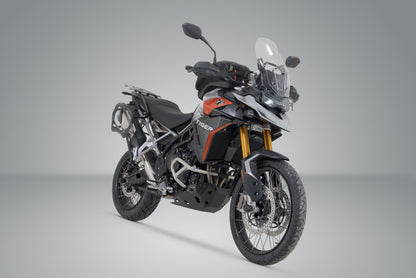 SW-MOTECH Soporte lateral PRO Negro. Triumph Tiger 900 GT/GT Pro/Rally Pro.