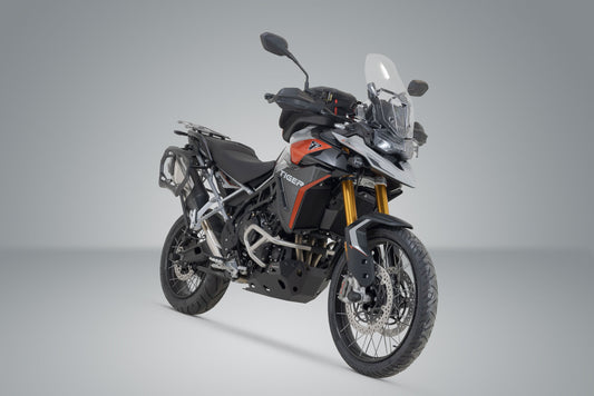 SW-MOTECH Soporte lateral PRO Negro. Triumph Tiger 900 GT/GT Pro/Rally Pro.