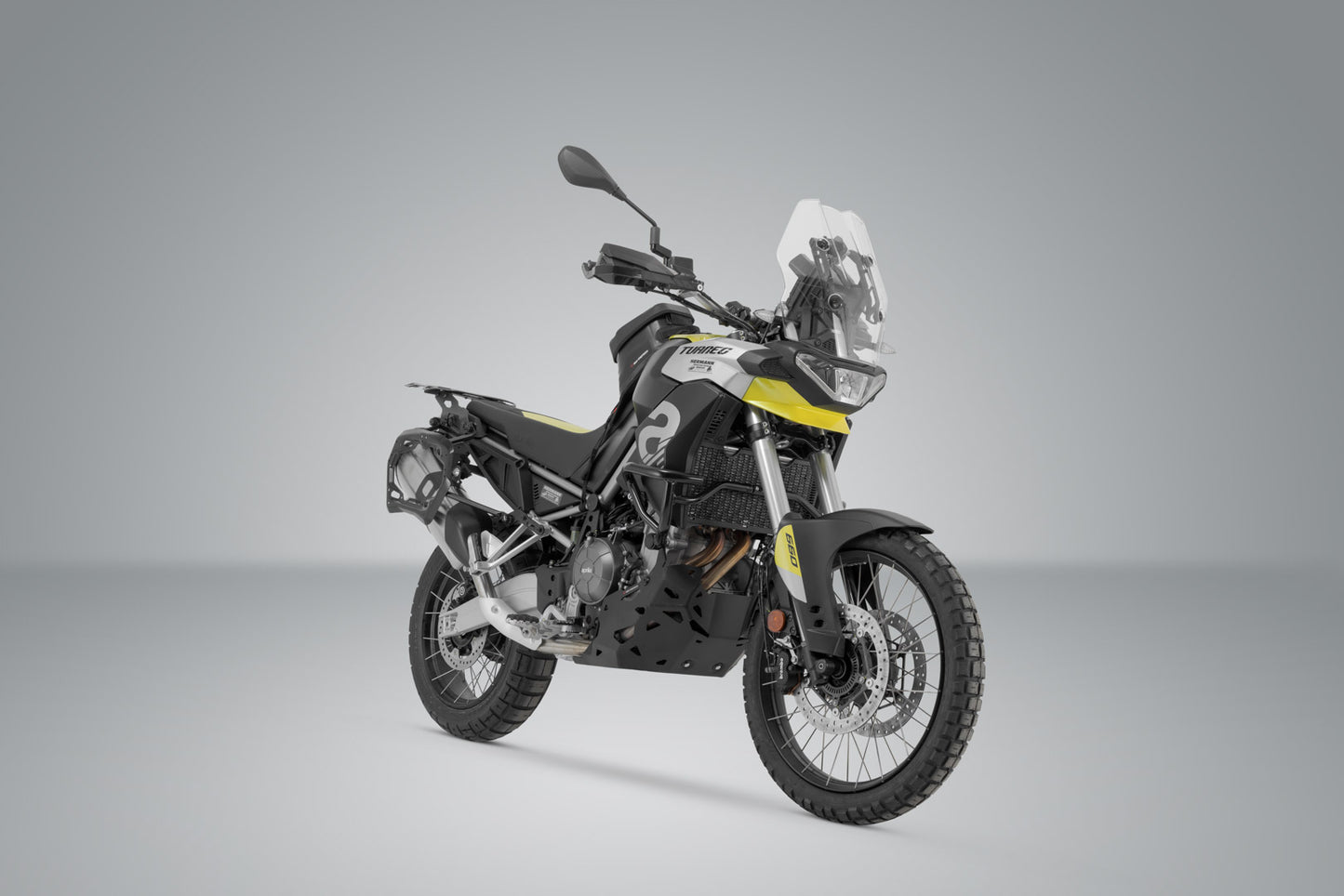 SW-MOTECH Soporte lateral PRO Negro. Aprilia Tuareg 660 (21-) / Rally (24-).