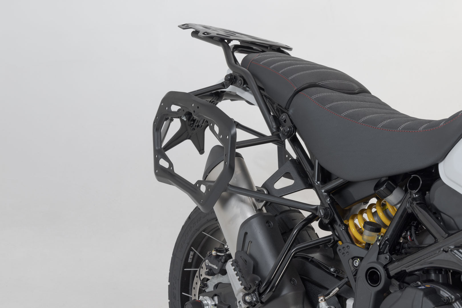 SW-MOTECH Soporte lateral PRO Negro. Ducati DesertX (22-) / Rally (23-).