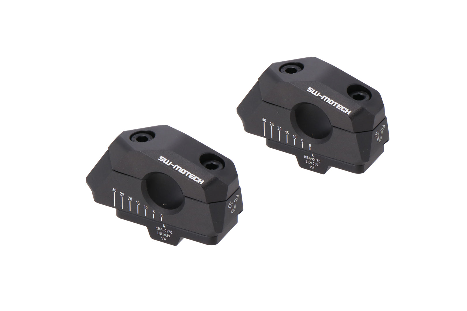 SW-MOTECH Acercador de manillar variable para Ø22 H=25mm. Colocación de 5/10/15/20/25/30 mm. Negro