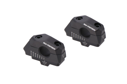 SW-MOTECH Acercador de manillar variable para Ø22 H=25mm. Colocación de 5/10/15/20/25/30 mm. Negro