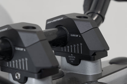 SW-MOTECH Acercador de manillar variable para Ø22 H=25mm. Colocación de 5/10/15/20/25/30 mm. Negro