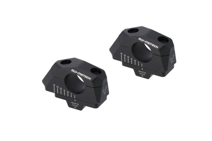 SW-MOTECH Acercador de manillar variable para Ø28 H=28mm. Colocación de 5/10/15/20/25/30 mm. Negro