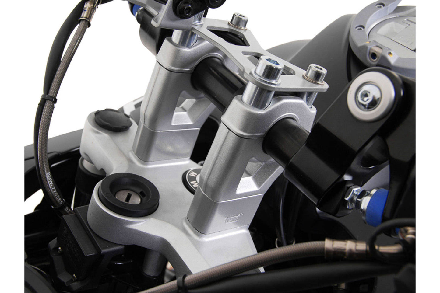 SW-MOTECH Elevador de manillar h=30 mm. Plateado. BMW R 1200 GS (08-).