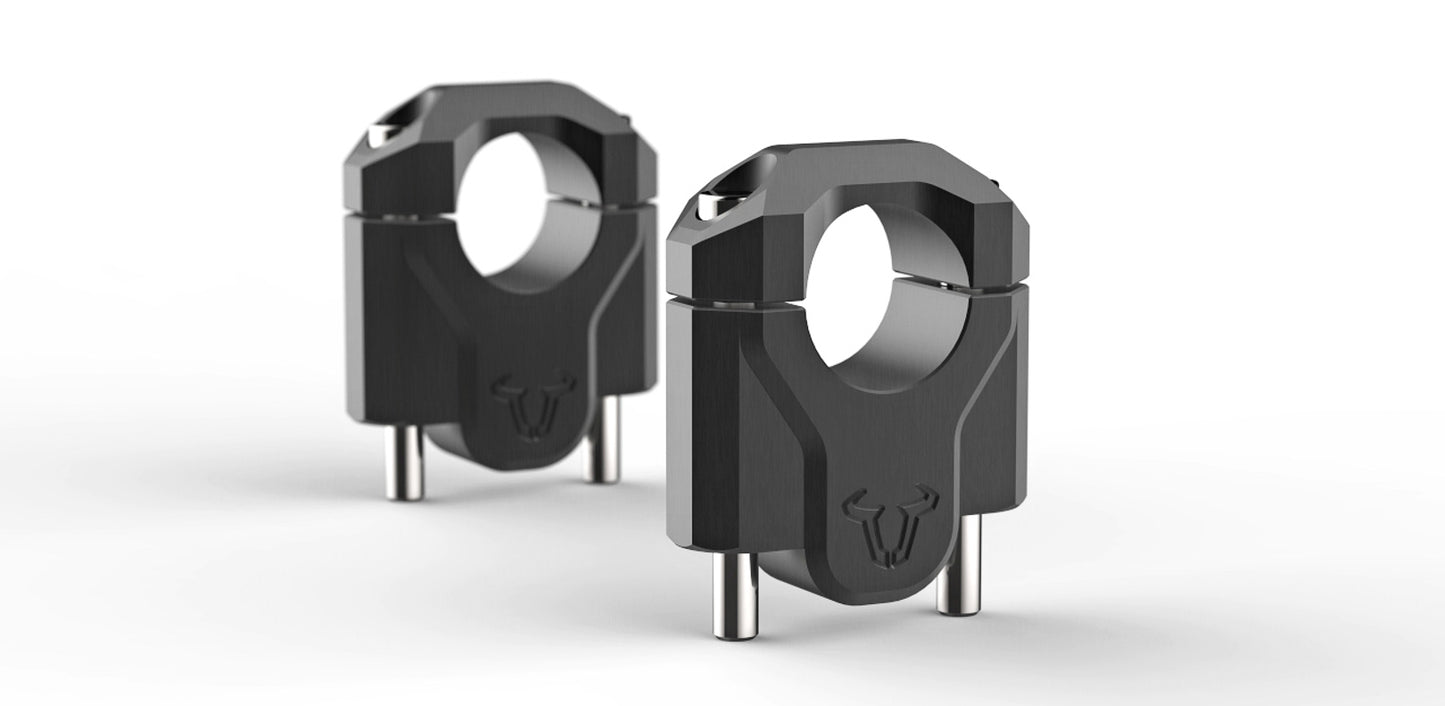 SW-MOTECH Elevador de manillar h=40 mm. Negro. R1200GS (12-18) R1250GS (18-).