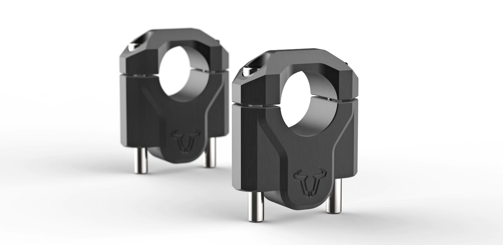 SW-MOTECH Elevador de manillar h=40 mm. Negro. R1200GS (12-18) R1250GS (18-).