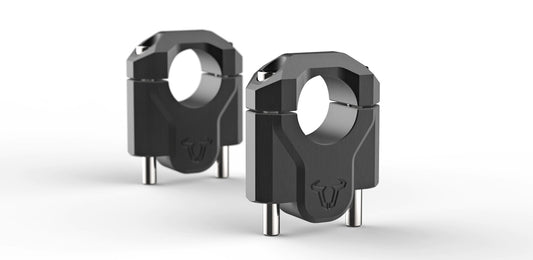 SW-MOTECH Elevador de manillar h=40 mm. Negro. R1200GS (12-18) R1250GS (18-).