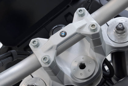 SW-MOTECH Elevador de manillar H=30 mm. Plateado. BMW F 850 GS/Adv F 900 GS.