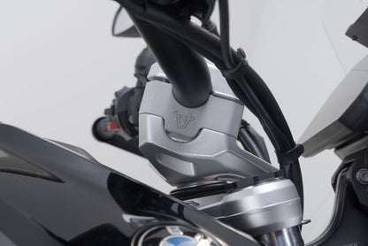 SW-MOTECH Elevador de manillar H=30 mm. Plateado. BMW R 1300 GS (23-)/Adv (24-).
