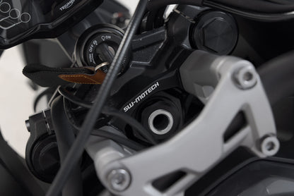SW-MOTECH Elevador de manillar H=30 mm. Negro. Triumph Tiger Sport 660 / 800.