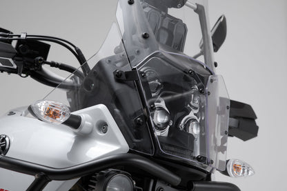 SW-MOTECH Protector de luces delanteras Soporte con panel de PVC. Yamaha Ténéré 700 (19-).