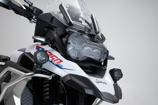 SW-MOTECH Protector de luces delanteras Soporte panel de PVC. R1200GS(12-)R1250GS(18-)
