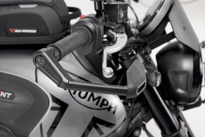 SW-MOTECH Protectores de maneta con deflector de aire Negro. Para modelos KTM / Triumph.