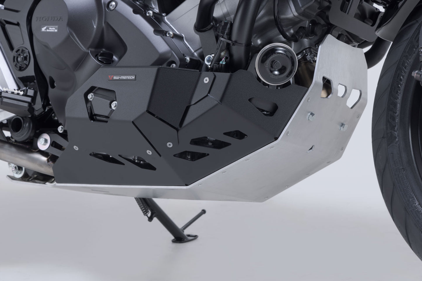 SW-MOTECH Protector de motor Negro/plateado. Honda NC700 / NC750 con DCT.